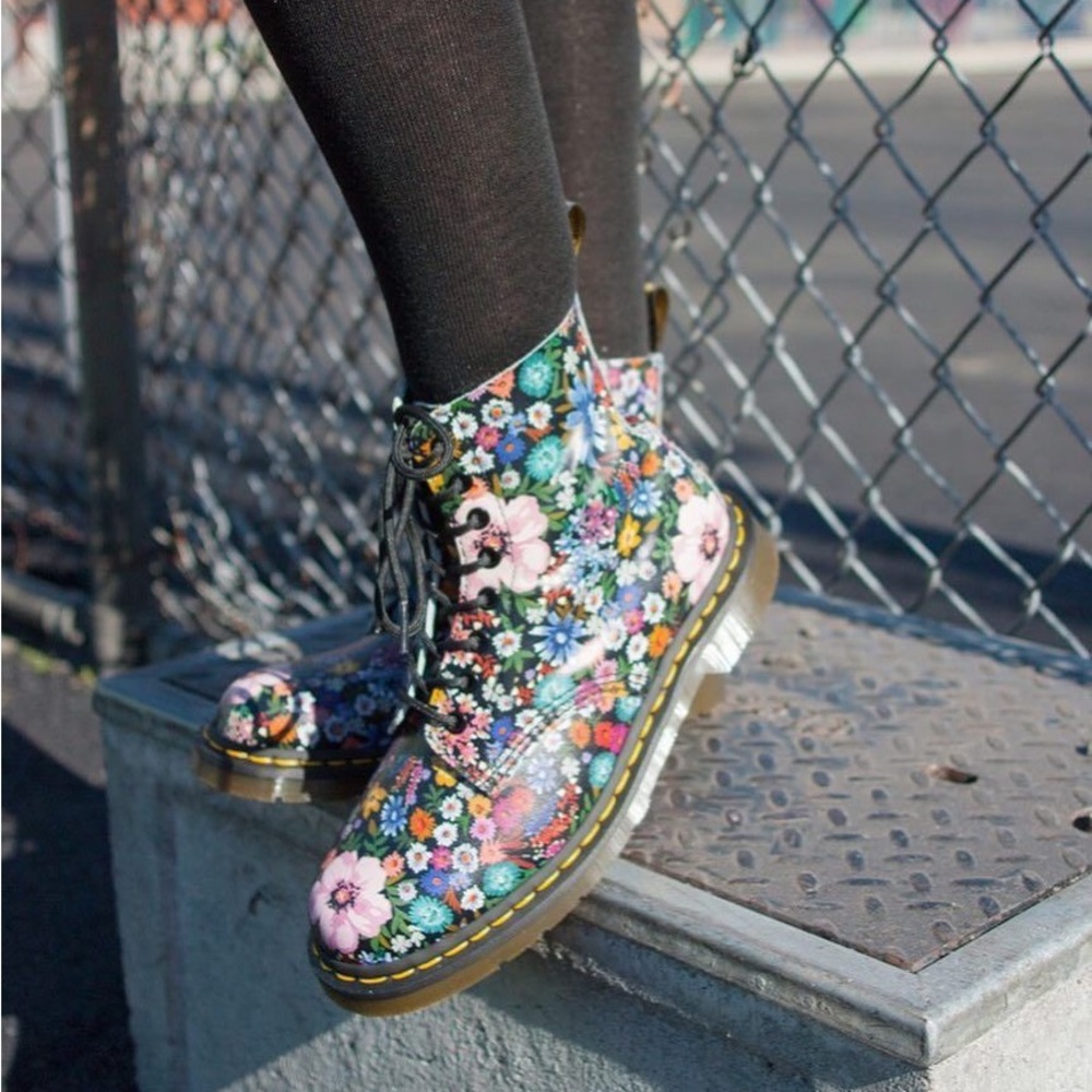 Dr. Martens 1460 Floral Mashup Boot - Picture 9 of 9
